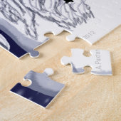 錫が付いているクリスマスのユニコーンの頭部のパズル ジグソーパズル (側面)