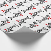 錫の人愛オズの魔法使いのハートのクラシックの現在 ラッピングペーパー (角)