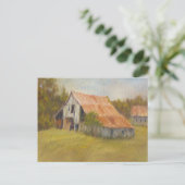 錫の屋根の納屋 ポストカード (スタンド正面)