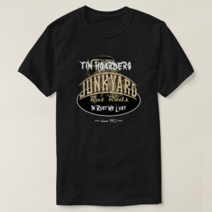 錫の蓄積者の古物置場のラットの棒の恐い文字 Tシャツ