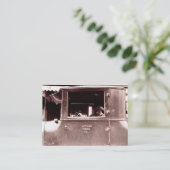 錫のLizzieのとどろく二十代のフラッパー 名刺 (スタンド正面)