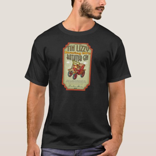 錫のLizzyの密造ジン Tシャツ (正面)