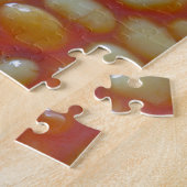 錫を持つ焼いたな豆パズルかジグソーパズル ジグソーパズル (側面)