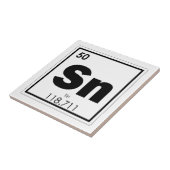 錫化学元素記号化学式ギーク タイル (側面)