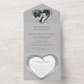 錫婚式 10周年 パーティー イベント 全て オールインワン招待状 (内側)