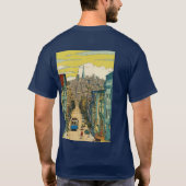 錫漫画のスタイル鮮やか色 Tシャツ (裏面)