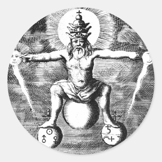 錬金術における金属の変態 ラウンドシール (正面)