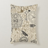  錬金術のテーマの継ぎ目のないヴィンテージ アクセントクッション (正面(垂直))