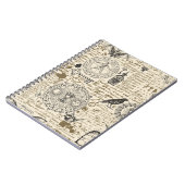  錬金術のテーマの継ぎ目のないヴィンテージ ノートブック (左側)