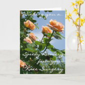 錬金術のバラが膝の手術で体を良くする カード (黄色い花)