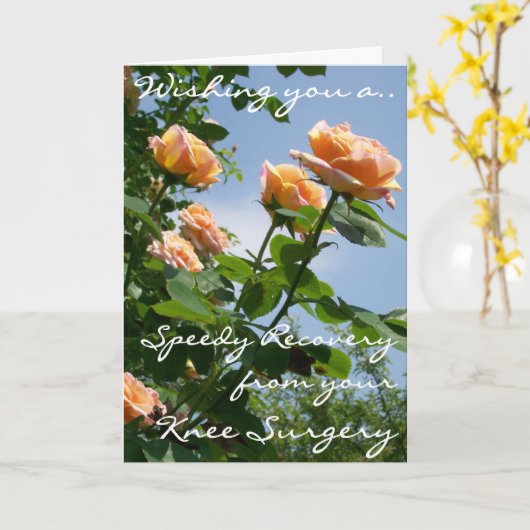 錬金術のバラが膝の手術で体を良くする カード (黄色い花)