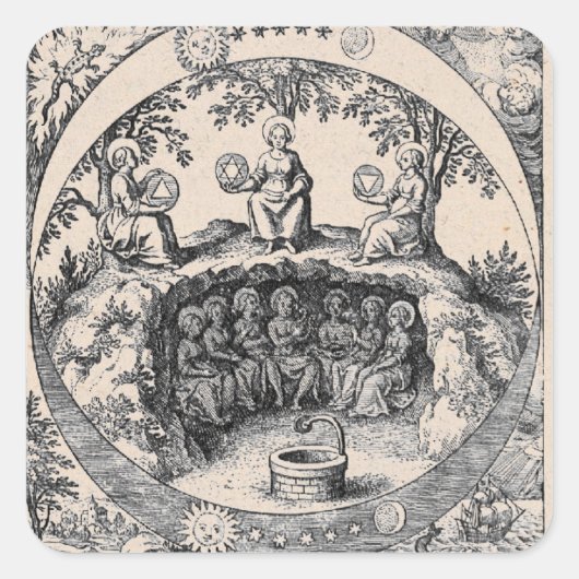 錬金術の三姉妹 ラウンドシール (正面)