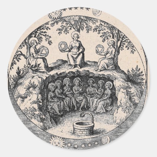 錬金術の三姉妹 ラウンドシール (正面)