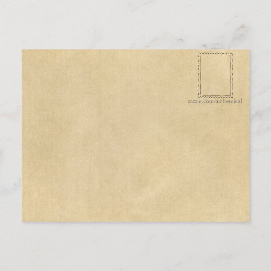 錬金術の本の中のオロボロスのシンボル ポストカード (裏面)