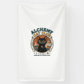 錬金術の猫 ネコ好きへのギフト - Alchemy Cat Club_1 横断幕 (縦)
