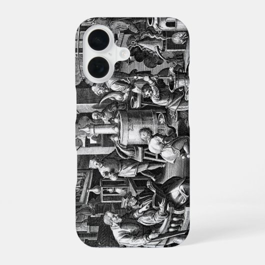 錬金術の研究室での蒸留 iPhone 16ケース (裏面)