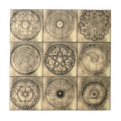 錬金術の神聖なジオメトリ要素 | タイル (正面)