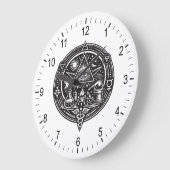 錬金術の紋章 ラージ壁時計 (傾斜)