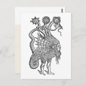 錬金術の蛇のシンボル ポストカード (正面/裏面)