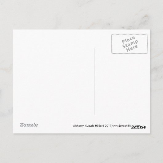 錬金術の郵便はがき ポストカード (裏面)