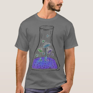 錬金術キノコElixir錬金術フラスコサイケデリック Tシャツ