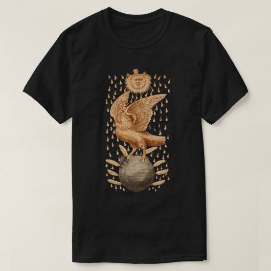 錬金術クリプトグラムゴールデンイーグル Tシャツ (デザイン正面)