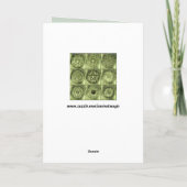 錬金術シンボルのグリーティングカード カード (裏面)