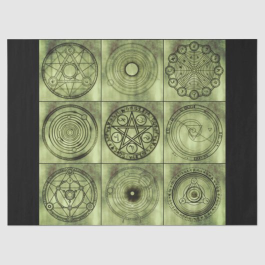 錬金術シンボルティッシュペーパー 薄葉紙 (正面)