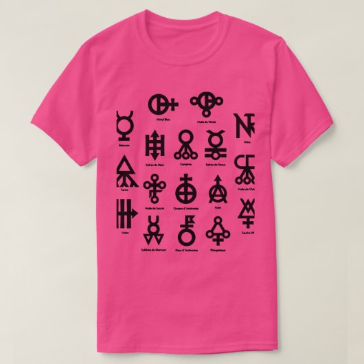 錬金術シンボル7 Tシャツ (デザイン正面)