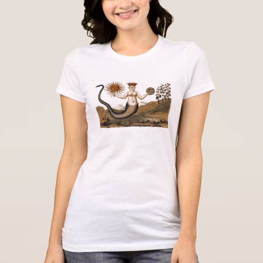 錬金術スネークウーマン3人顔 Tシャツ (正面)