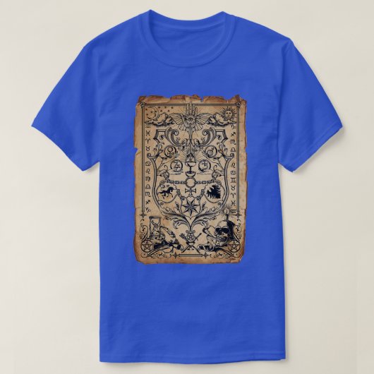 錬金術スペルスクロール Tシャツ (デザイン正面)