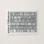 錬金術テーブル(中世の化学記号) ジグソーパズル (横)