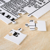 錬金術テーブル(中世の化学記号) ジグソーパズル (側面)