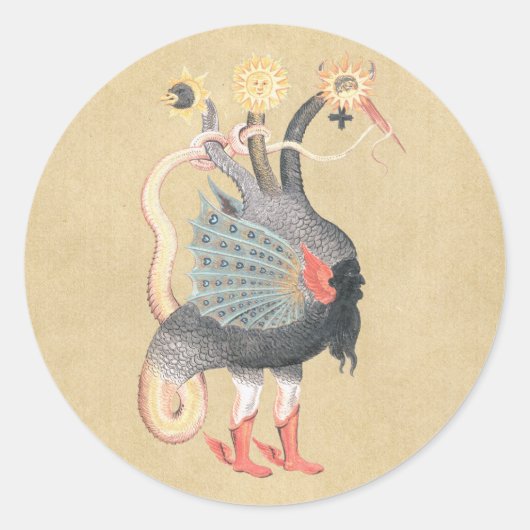 錬金術ドラゴンシンボル ラウンドシール (正面)