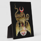 錬金術ドラゴンヴィンテージイラストレーション フォトプラーク (側面)