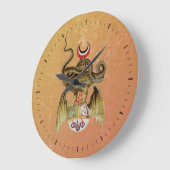 錬金術ドラゴン ラージ壁時計 (傾斜)
