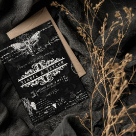 錬金術ユニークゴシック結婚式招待状 招待状