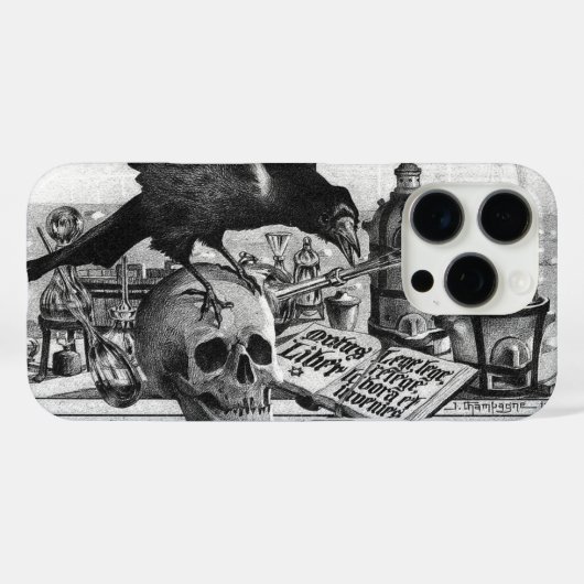 錬金術ラボラトリravenとヒトスカル Case-Mate iPhoneケース (裏面 (横))