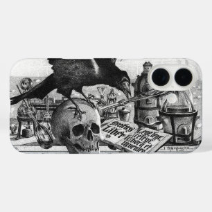 錬金術ラボラトリravenとヒトスカル iPhone 16ケース