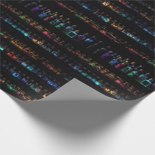 錬金術ラボ – ポーションボトル包装紙 ラッピングペーパー (角)