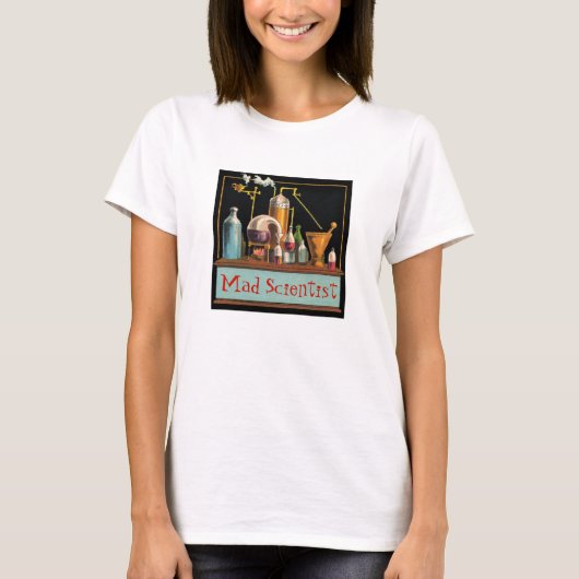 錬金術師のマッドサイエンティストTシャツ Tシャツ (正面)