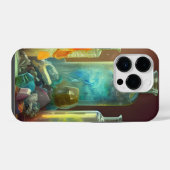 錬金術師の作業台 ファンタジーアート iPhoneケース (裏面横)
