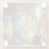 錬金術師の実行可能なファンタジーアート ガラスコースター (裏面)