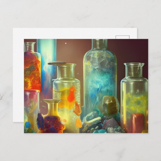 錬金術師の実行可能なファンタジーアート ポストカード (正面/裏面)