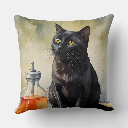 錬金術師の猫 クッション (裏面)