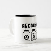 錬金術師の白く黒いマグ ツートーンマグカップ (正面左)