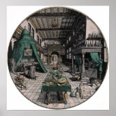 錬金術師の研究室 – Heinrich Khunrath - 1595 ポスター (正面)