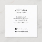 錬金術師バイオレットフレームスピリチュアルヒーラー スクエア名刺 (裏面)