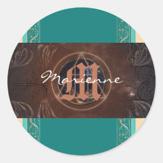 錬金術師バロックエレガント様式モノグラム中世 ラウンドシール