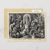 錬金術師ラボツールのマスター ポストカード (正面/裏面)